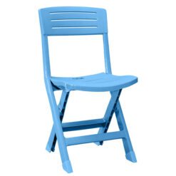 mavi katlanır plastik sandalye