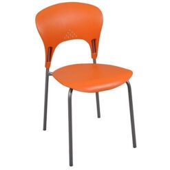 turuncu metal plastik sandalye