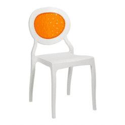 turuncu beyaz polikarbon sandalye