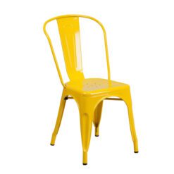 sarı tolix metal sandalye
